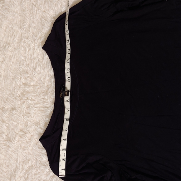 Cupio black three quarter sleeve top size Small - Picture 2 of 11